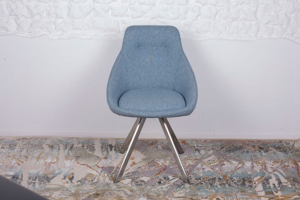 Стілець поворотний Nicolas TOLEDO Блакитний-1