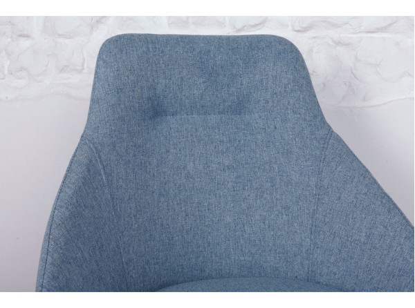 Стілець поворотний Nicolas TOLEDO Блакитний-3