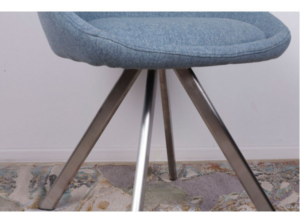 Стілець поворотний Nicolas TOLEDO Блакитний-6