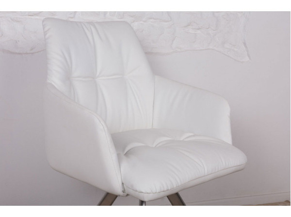 Кресло поворотное Nicolas LEON Белый-3