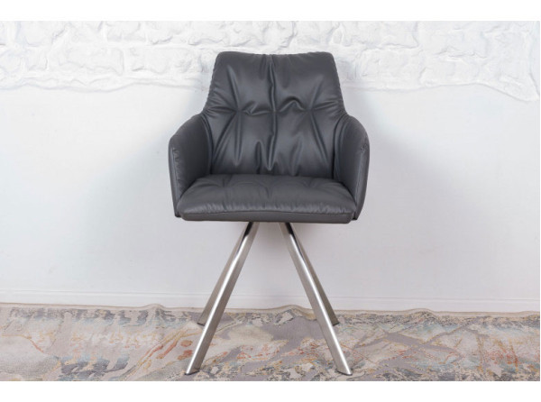 Крісло поворотне Nicolas LEON Темно-сірий-2