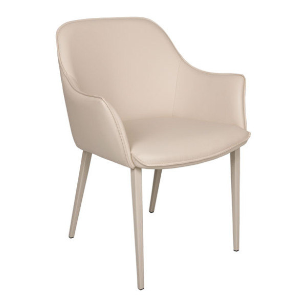 Кресло Nicolas MILTON Бежевый экокожа-0