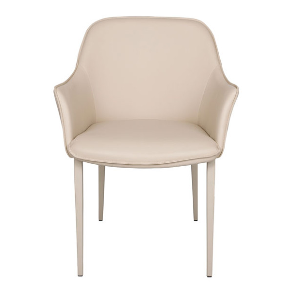 Кресло Nicolas MILTON Бежевый экокожа-1