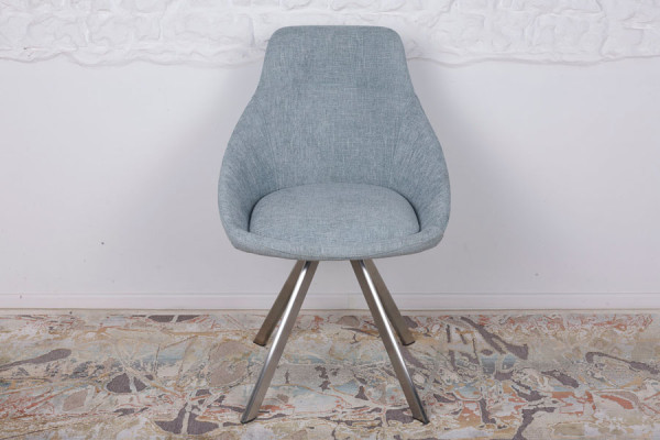 Стілець поворотний Nicolas TOLEDO Блідо-бірюзовий рогожка-2