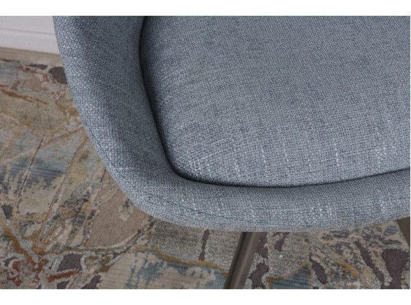 Стілець поворотний Nicolas TOLEDO Блідо-бірюзовий рогожка-3