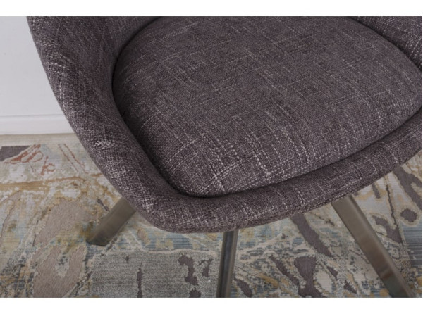Стул поворотный Nicolas TOLEDO Кофе-мокко рогожка-3