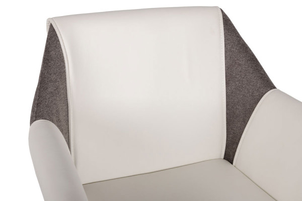 Крісло Nicolas TOSCANA Білий-сірий-3