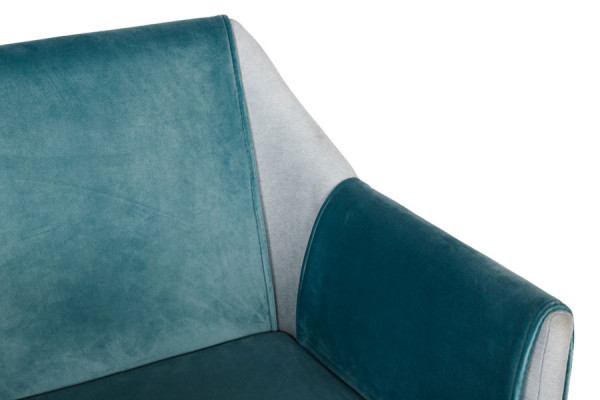 Кресло Nicolas TOSCANA Бирюза-серый-2