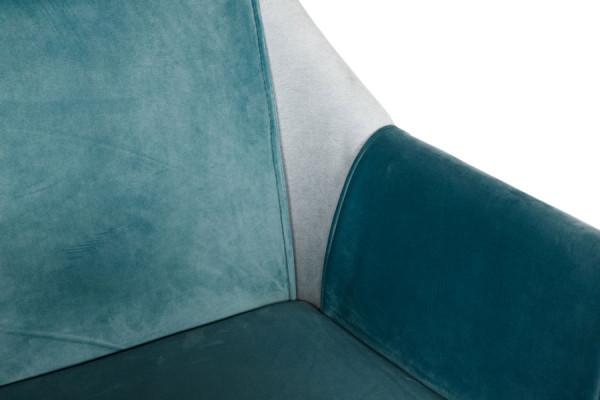 Кресло Nicolas TOSCANA Бирюза-серый-4