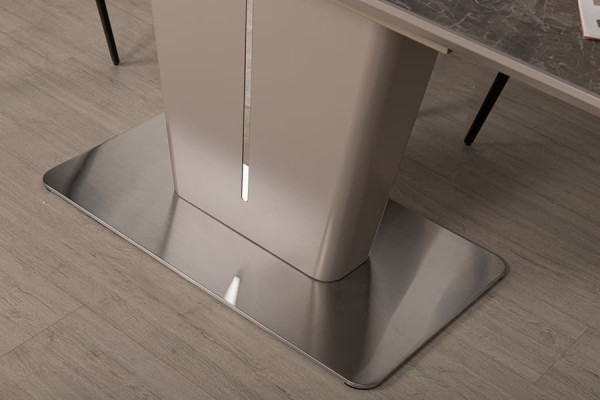 Розкладний обідній стіл Nicolas ALABAMA Коричневий кераміка-5