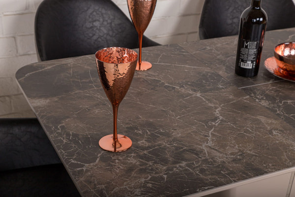 Розкладний обідній стіл Nicolas ALABAMA Коричневий кераміка-6