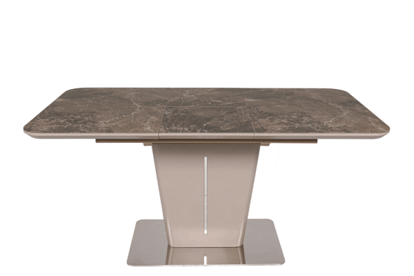 Розкладний обідній стіл Nicolas ALABAMA Коричневий кераміка-2