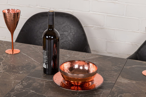 Розкладний обідній стіл Nicolas ALABAMA Коричневий кераміка-9