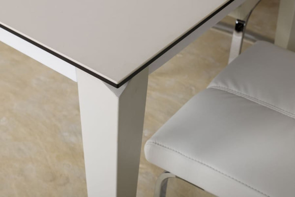 Раскладной обеденный стол Nicolas ALTA Белый керамика-11