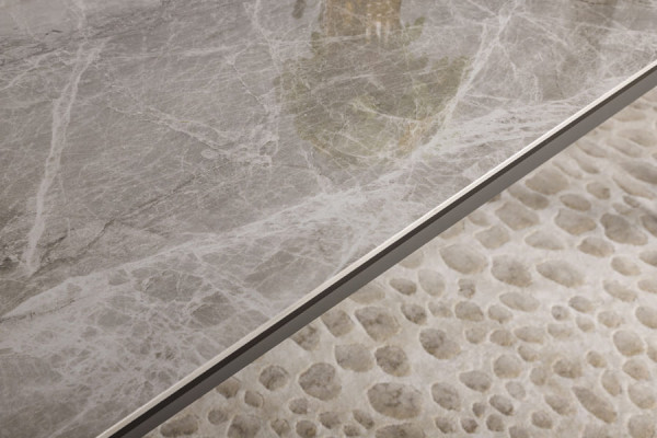 Розкладний обідній стіл Nicolas ALTA Сірий глянець кераміка-8