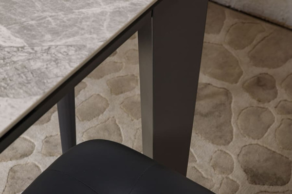 Розкладний обідній стіл Nicolas ALTA Сірий глянець кераміка-9