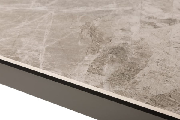 Розкладний обідній стіл Nicolas ALTA Сірий глянець кераміка-10