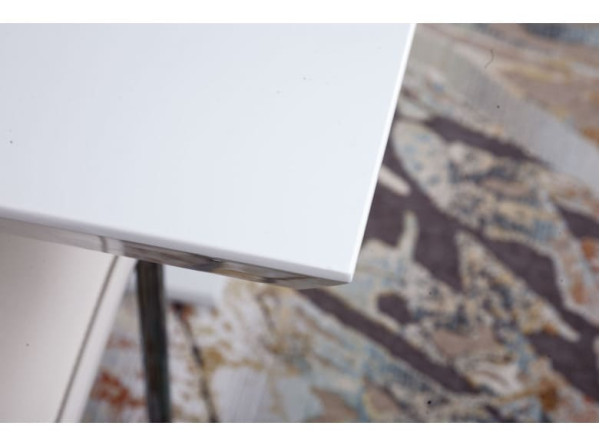 Раскладной обеденный стол Nicolas AMSTERDAM 140 Белый-4