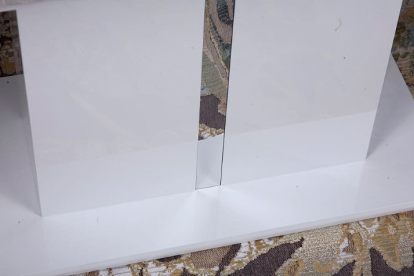 Раскладной обеденный стол Nicolas AMSTERDAM 140 Белый-5