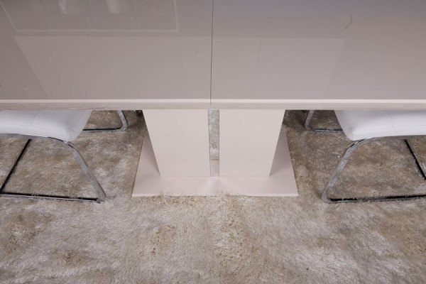 Раскладной обеденный стол Nicolas AMSTERDAM 140 Слоновая кость-5