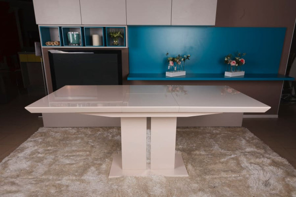 Раскладной обеденный стол Nicolas AMSTERDAM 140 Слоновая кость-0