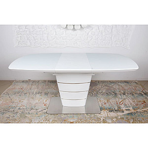 Розкладний обідній стіл Nicolas ATLANTA 120 Білий