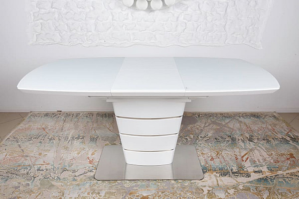 Розкладний обідній стіл Nicolas ATLANTA 120 Білий-0