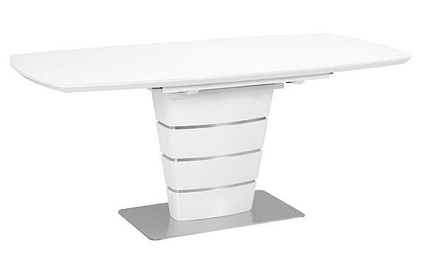 Розкладний обідній стіл Nicolas ATLANTA 120 Білий-1