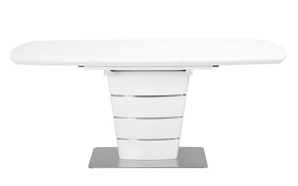 Розкладний обідній стіл Nicolas ATLANTA 120 Білий-4