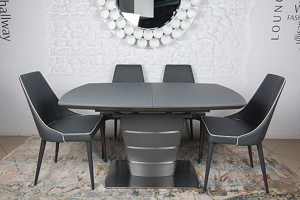 Раскладной обеденный стол Nicolas ATLANTA 120 Графит-4