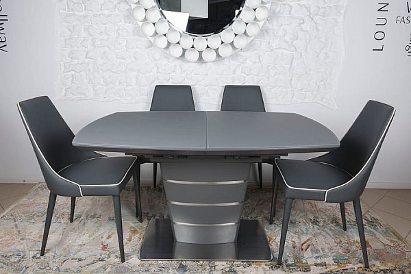 Раскладной обеденный стол Nicolas ATLANTA 140 Графит-5