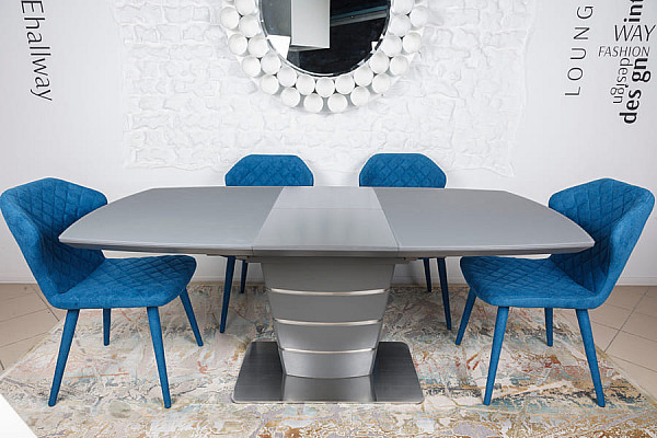 Раскладной обеденный стол Nicolas ATLANTA 140 Графит-10