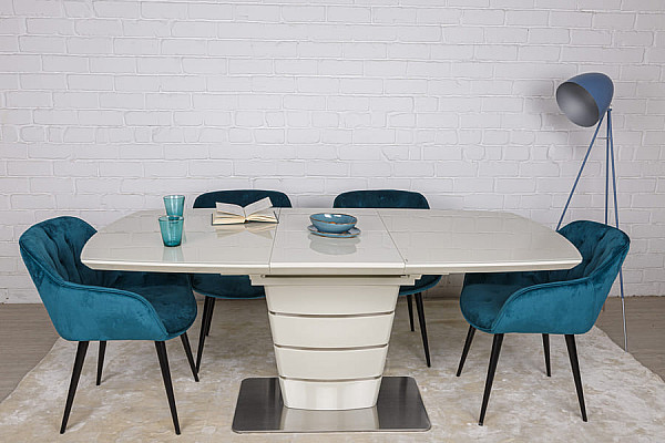 Раскладной обеденный стол Nicolas ATLANTA 140 Крем-8