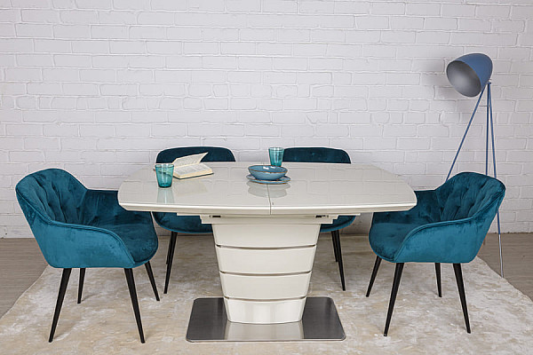 Раскладной обеденный стол Nicolas ATLANTA 140 Крем-14