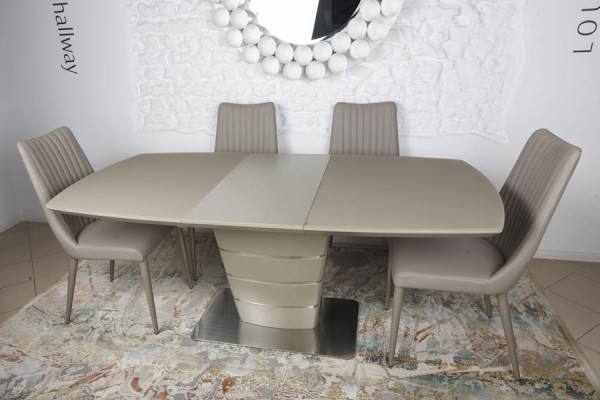 Розкладний обідній стіл Nicolas ATLANTA 140 Мокко-6