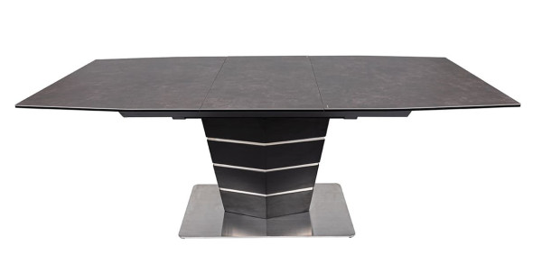 Розкладний обідній стіл Nicolas BALTIMORE Коричневий кераміка-2