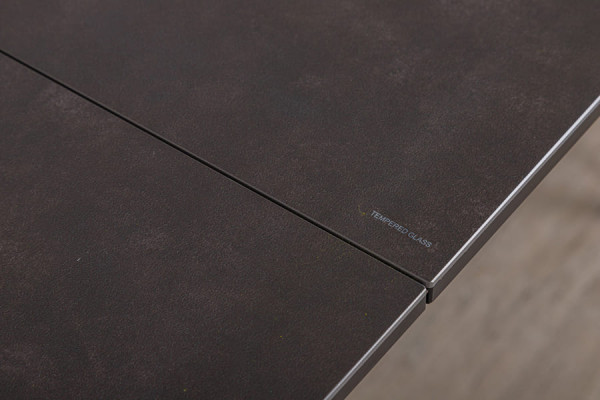 Розкладний обідній стіл Nicolas BALTIMORE Коричневий кераміка-3