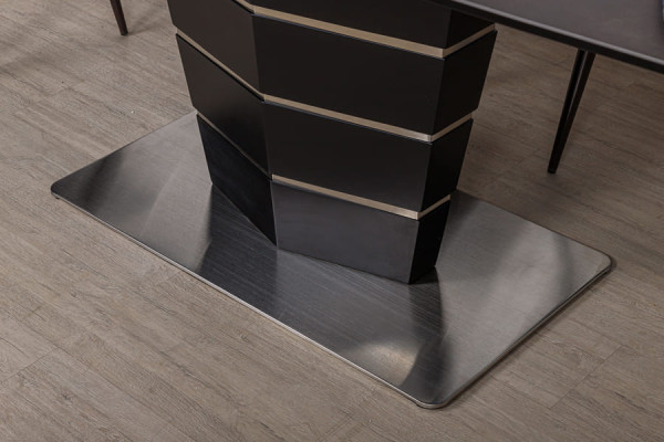 Розкладний обідній стіл Nicolas BALTIMORE Коричневий кераміка-4