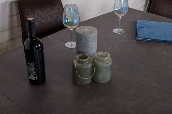 Розкладний обідній стіл Nicolas BALTIMORE Коричневий кераміка-6