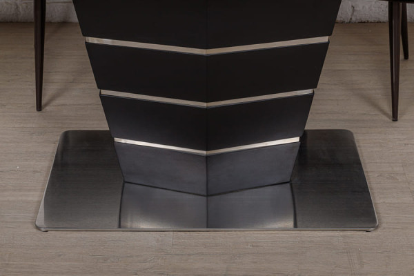 Розкладний обідній стіл Nicolas BALTIMORE Коричневий кераміка-9