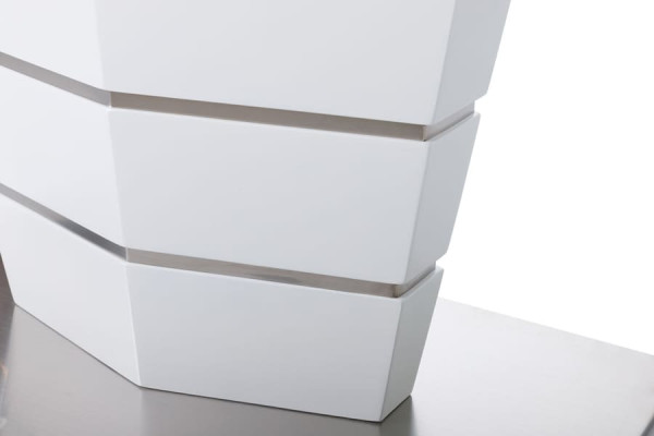 Раскладной обеденный стол Nicolas BALTIMORE Серо-белый керамика-9