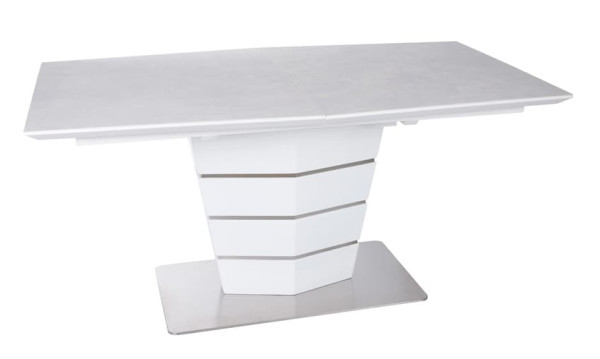 Раскладной обеденный стол Nicolas BALTIMORE Серо-белый керамика-2