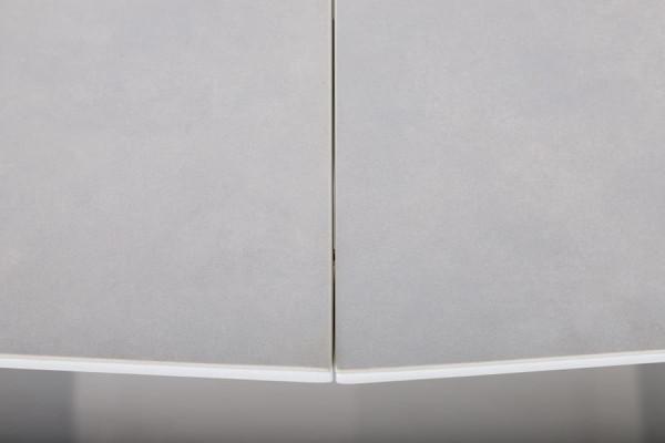 Раскладной обеденный стол Nicolas BALTIMORE Серо-белый керамика-11