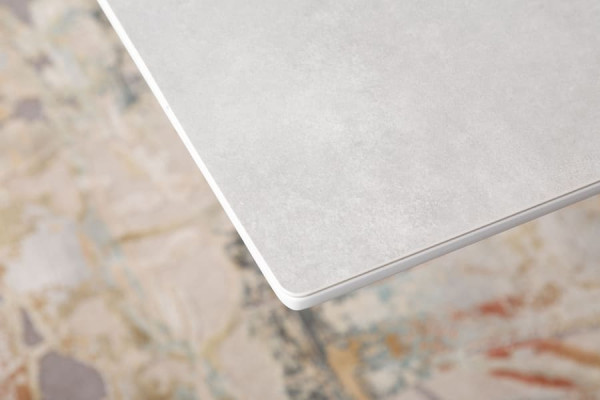 Раскладной обеденный стол Nicolas BALTIMORE Серо-белый керамика-12