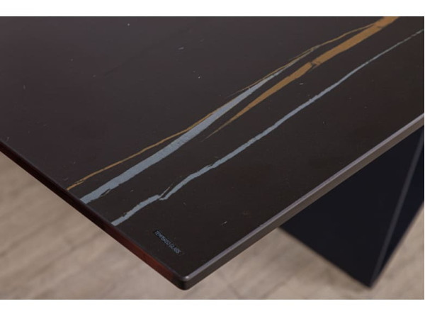 Розкладний обідній стіл Nicolas ALMA 180 Чорний кераміка-7