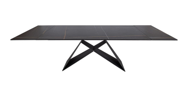 Розкладний обідній стіл Nicolas ALMA 180 Чорний кераміка-2