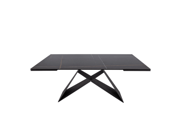 Розкладний обідній стіл Nicolas ALMA 180 Чорний кераміка-1
