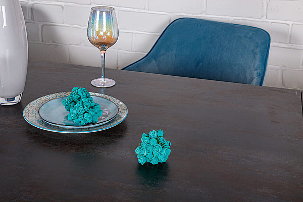 Раскладной обеденный стол Nicolas ALMA 160 Коричневый керамика-2