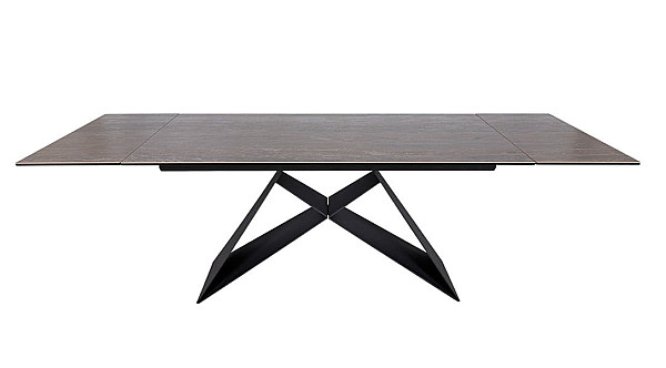 Раскладной обеденный стол Nicolas ALMA 160 Коричневый керамика-6