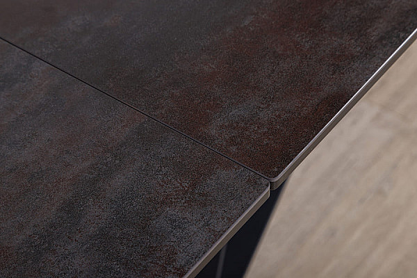 Раскладной обеденный стол Nicolas ALMA 160 Коричневый керамика-10